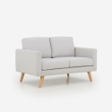 Canapé 2 places design scandinave moderne en tissu Marek Offre
