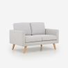 Canapé 2 places design scandinave moderne en tissu Marek Offre