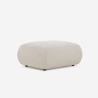 Canapé design moderne modulaire 2 places en tissu avec pouf Yuna-2P Catalogue