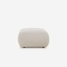 Canapé design moderne modulaire 2 places en tissu avec pouf Yuna-2P Choix