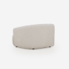 Canapé design moderne modulaire 2 places en tissu avec pouf Yuna-2P Modèle