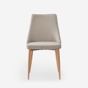 Chaise de salle à manger et cuisine rembourrée moderne en tissu Sirka Offre