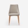 Chaise de salle à manger et cuisine rembourrée moderne en tissu Sirka Offre