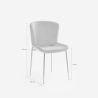 Chaise en tissu design pour salle à manger avec pieds dorés Virin 