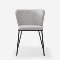Chaise salle à manger au design moderne en tissu pieds noirs Lasta Caractéristiques