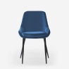 Chaise rembourrée moderne en velours pour cuisine salle à manger Jarva Dimensions