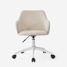 Chaise pivotante en tissu avec accoudoirs pour le télétravail Kivri Remises
