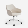 Chaise pivotante en tissu avec accoudoirs pour le télétravail Kivri Réductions