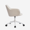 Chaise pivotante en tissu avec accoudoirs pour le télétravail Kivri Catalogue