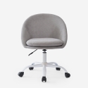 Chaise de bureau pivotante en tissu réglable en hauteur Mikro Offre