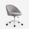 Chaise de bureau pivotante en tissu réglable en hauteur Mikro Remises