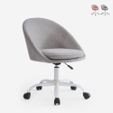 Chaise de bureau pivotante en tissu réglable en hauteur Mikro Promotion