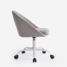 Chaise de bureau pivotante en tissu réglable en hauteur Mikro Réductions