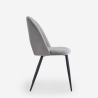 Chaise salle à manger cuisine moderne en velours rembourrée Zarda Prix