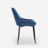 Chaise rembourrée moderne en velours pour cuisine salle à manger Jarva Achat