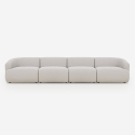 Canapé 4 places modulable en tissu design Yuna-4 Vente