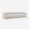 Canapé 4 places modulable en tissu design Yuna-4 Offre