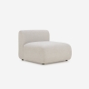 Canapé 4 places modulable avec repose-pieds design moderne Yuna-4P Modèle