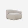 Canapé 4 places modulable avec repose-pieds design moderne Yuna-4P Prix