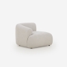 Canapé 4 places modulable avec repose-pieds design moderne Yuna-4P 