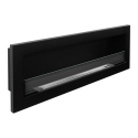 Foyer encastrable à bioéthanol mural Livorno 120 noir 120x40 Remises
