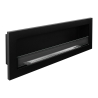 Foyer encastrable à bioéthanol mural Livorno 120 noir 120x40 Remises