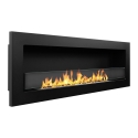 Foyer encastrable à bioéthanol mural Livorno 120 noir 120x40 Vente