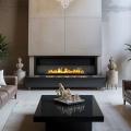 Foyer bioéthanol encastrable mural biocamino 120x40 Furore 120 Promotion