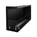 Foyer à bioéthanol encastrable d'angle 90x45 Sutri 90 