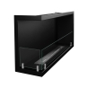 Foyer à bioéthanol encastrable d'angle 90x45 Sutri 90 