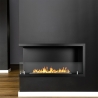 Foyer à bioéthanol encastrable d'angle 90x45 Sutri 90 