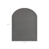 Plaque de protection de sol pour poêles à bois et à granulés en acier 80x60 Vente