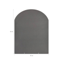 Plaque de protection de sol pour poêles à bois et granulés en acier 90x80 Vente
