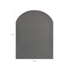 Plaque de protection de sol pour poêles à bois et granulés en acier 90x80 Vente