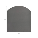 Plaque de protection de sol pour poêles à bois et à pellets en acier 100x90 Remises