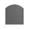 Plaque de protection de sol pour poêles à bois et à pellets en acier 100x90 Remises