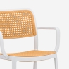 Chaise de jardin cuisine polypropylène avec accoudoirs viennois Varmi Dimensions