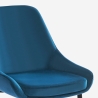 Chaise rembourrée moderne en velours pour cuisine salle à manger Jarva 