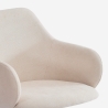 Chaise pivotante en tissu avec accoudoirs pour le télétravail Kivri Modèle