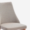 Chaise de salle à manger et cuisine rembourrée moderne en tissu Sirka 