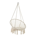 Fauteuil suspendu de jardin en tissu macramé crochet Swing Promotion