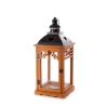 Ensemble de 2 lanternes décoratives en bois pour intérieur avec porte-bougies Brenta Vente