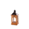 Ensemble de 2 lanternes décoratives en bois pour intérieur avec porte-bougies Brenta Offre