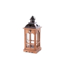 Ensemble de 2 lanternes décoratives shabby chic en bois avec porte-bougies Palu Offre