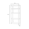 Etagère métallique modulaire 150x70x30 cm 5 niveaux charge maximale 950 kg Elément Caractéristiques