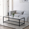 Table basse rectangulaire en métal avec plateau en verre Berillo Offre