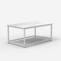 Table basse de salon contemporain 100x60x45cm effet marbre Corniola Choix