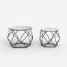 2 tables basses design moderne avec base en métal Aragonite Catalogue