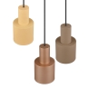 Suspension moderne 3 lumières en métal multicolore Lumak Remises