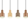 Suspension design linéaire 4 lumières en métal multicolore Orkan Remises